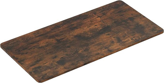 Giantex Universal Wood Table Top, 48 x 24 inch One-Piece Desktop & Sit to Stand Height Adjustable Home Office Desk Frame, Rectangular Workbench Top Board, Countertop DIY, Coffee Bar Tabletop, Brown