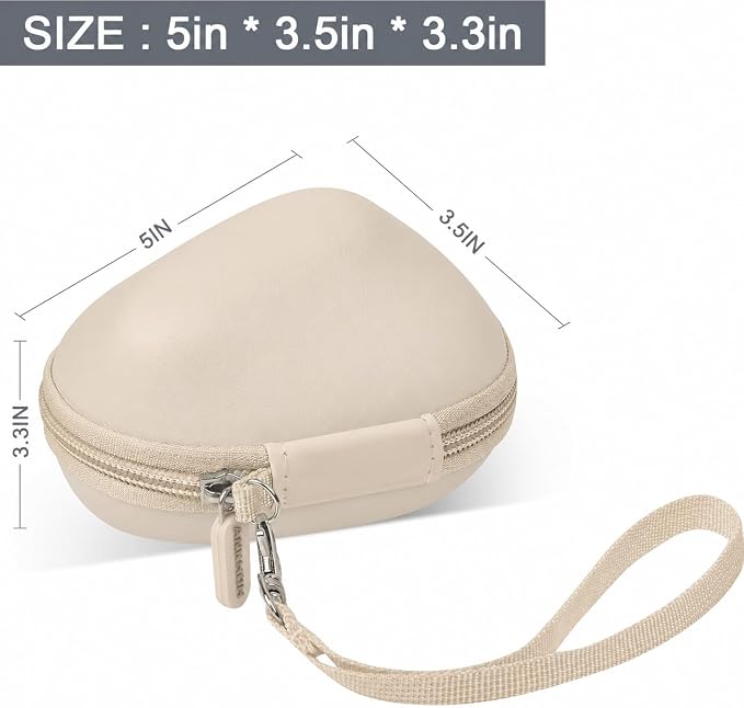 ANKHOH Case for Logitech Lift Vertical Ergonomic Mouse, Travel Carrying Holder Storage Box for Logi Wireless Bluetooth Cordless Upright Mouse - Bag Only (Khaki)