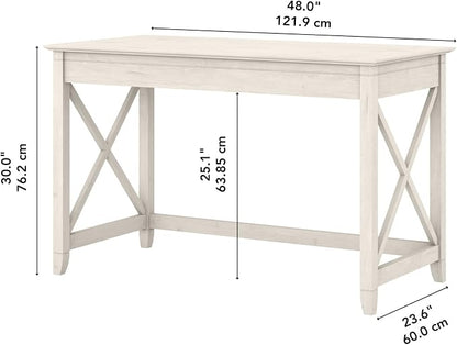 Bush Home Key West 48W Writing Desk in Linen White Oak