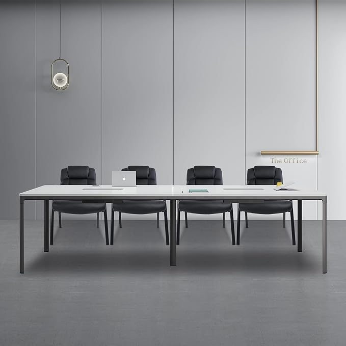 CLATINA Big Tall 500 LBS Wide Guest Chair Heavy Duty, Leather Side Reception Chairs with Padded Armrest No Wheels, Executive Office Desk Chair for Meeting Conference Waiting Room Home, Black 6 Pack