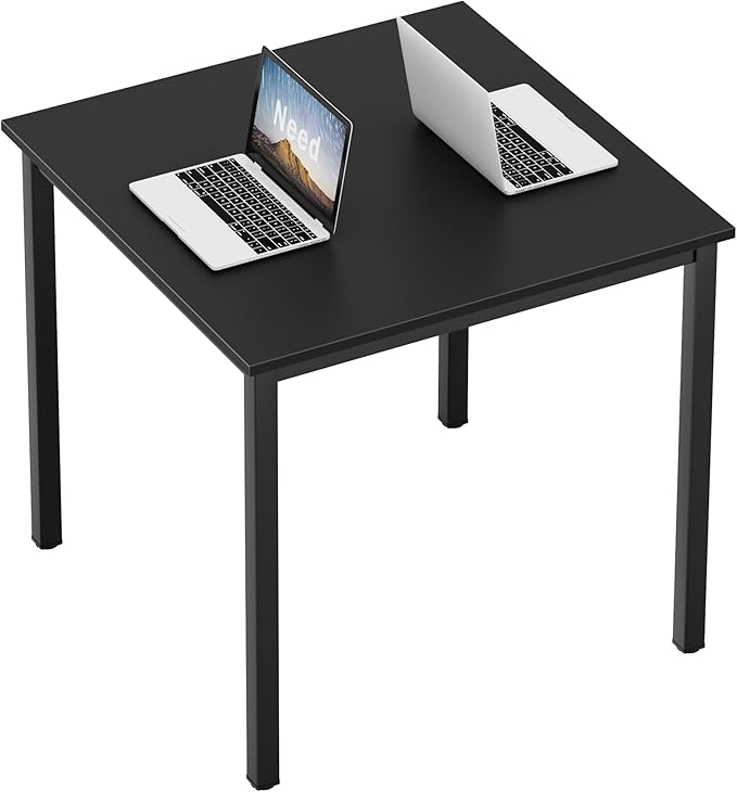 SogesHome 31.5inches Computer Desk PC Desk Office Desk Workstation for Home Office Use Writing Table, Black(31.5''Lx31.5''W)