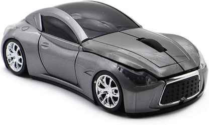 Ai5G Race Car Mouse Wireless Sports Car Shaped Mice 2.4Ghz with Led Headlight for PC Laptop