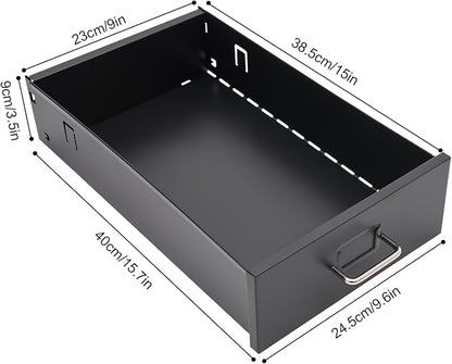 3 Drawers File Cabinet Locking Vertical File Cabinet Under Desk Small File Cabinet with Wheels for Home Office (Black)
