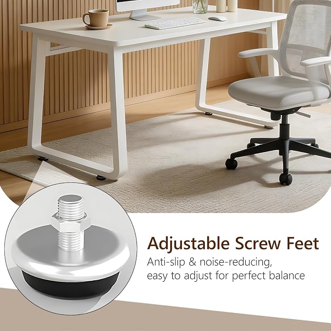 Small Office Computer Desk, Simple Style Writing Desk Waterproof and Scratch-Resistant,Sturdy Study Writing Desk with Wooden Tabletop and Metal Frame for Bedroom, Study Room, Living Room