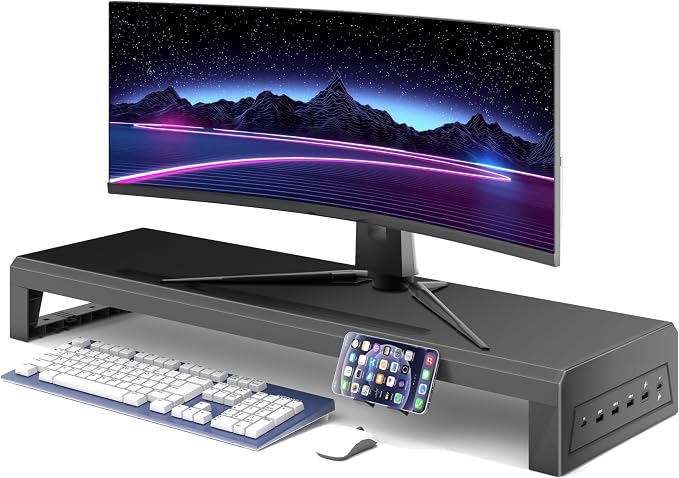Computer monitor stand (USB Hub Fast Charging Version, 700mm)