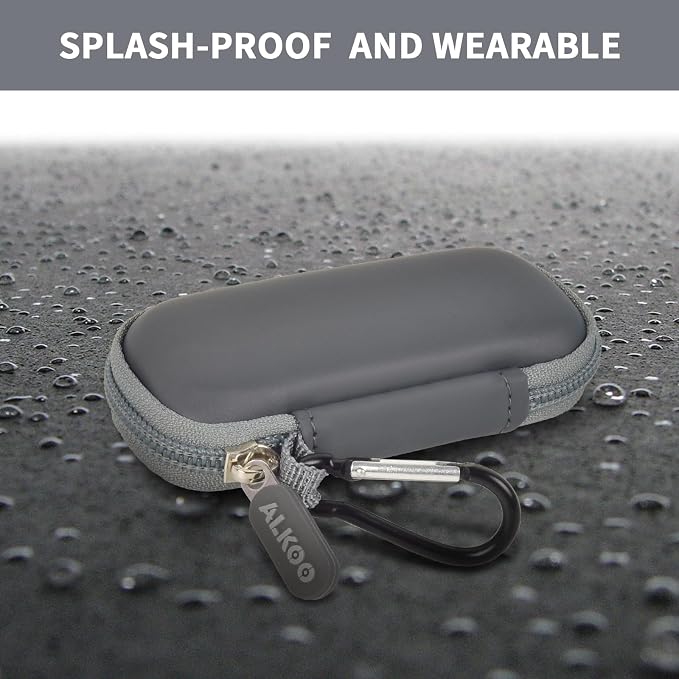 USB Flash Drive Case, SD Card Holder Compatible with Thumb Drive, Memory Cards, SDXC SDHC Storage Bag, Electronic Accessories Organizer for SanDisk for Samsung for Inland (Dark Grey)
