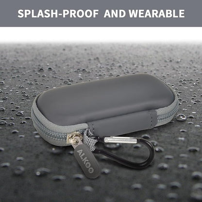 USB Flash Drive Case, SD Card Holder Compatible with Thumb Drive, Memory Cards, SDXC SDHC Storage Bag, Electronic Accessories Organizer for SanDisk for Samsung for Inland (Dark Grey)