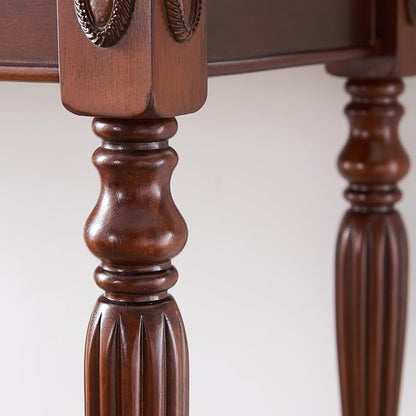 Writing Desks with Drawers, 39.4" Home Office Desk with Stable Solid Wood Pedestral Legs, Vntage/Classic Style Computer Desk for Home Office, Living Room Study or Workspace SSZ1533