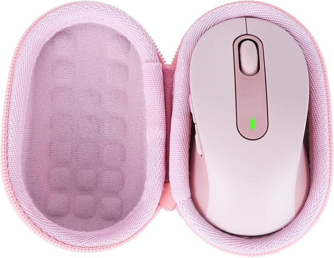 Lebakort Storage Case Compatible with Logitech Signature M650 / M550 Mouse (Rose Case)