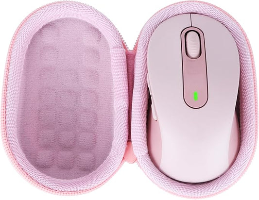 Lebakort Storage Case Compatible with Logitech Signature M650 / M550 Mouse (Rose Case)