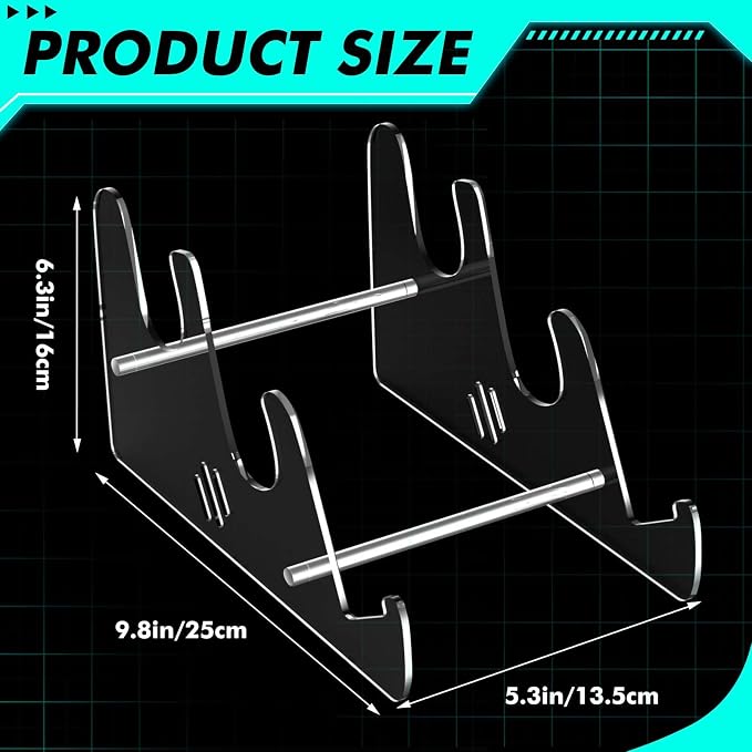 Acrylic Keyboard Display Stand Holder Mechanical Computer Stand Shelf for Desk Transparent Acrylic 3 Tier Keyboards Storage Holder Tray for Computer Tablet Picture Frame