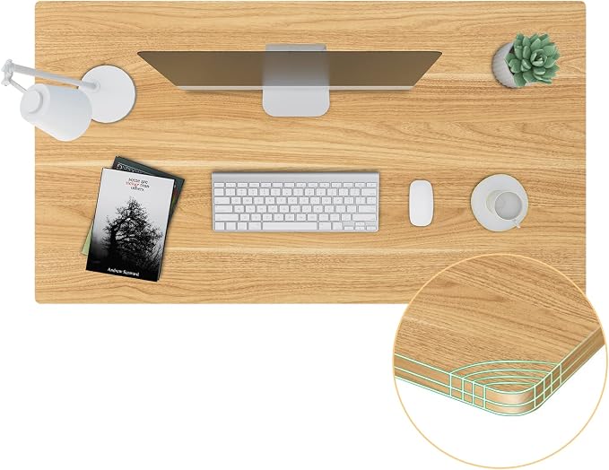 SANODESK Whole-Piece Particle Board Table Top for Standing Desk and Home Office Desk DIY, 40x24x1 Inch Maple Desk Top