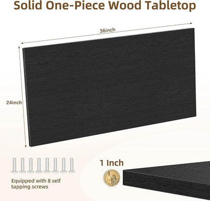 Universal Solid One-Piece Wood Table Top, 36"x24"x1" Workbench Top - Rectangular Particle Board for Standing Desk, Home Office Desk Countertop DlY, Washer Dryer, Coffee, Bar Tabletop