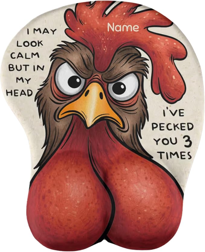 Custom Face Funny & Naughty Personalized Photo 3D Mouse Pad, Custom Face Sexy Body 3D Mouse Pads for Naughty Couple Funny Coworkers Troll, 3D Mouse Pads Adult Jokes Gifts for Couple Coworker Troll (4)