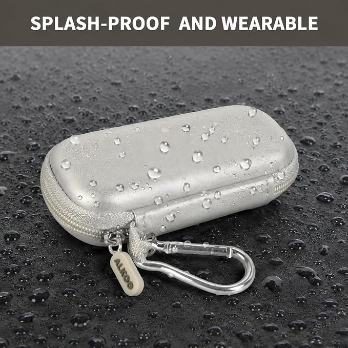 USB Flash Drive Case, SD Card Holder Compatible with Thumb Drive, Memory Cards, SDXC SDHC Storage Bag, Electronic Accessories Organizer for SanDisk for Samsung for Inland (Sliver)