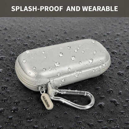 USB Flash Drive Case, SD Card Holder Compatible with Thumb Drive, Memory Cards, SDXC SDHC Storage Bag, Electronic Accessories Organizer for SanDisk for Samsung for Inland (Sliver)
