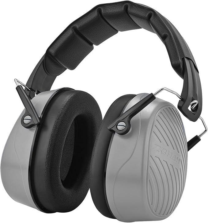 ZOHAN 019 Noise Cancelling Headphones for Adult - NRR 28dB Hearing Protection for Working, Shooting, Mowing, Autism