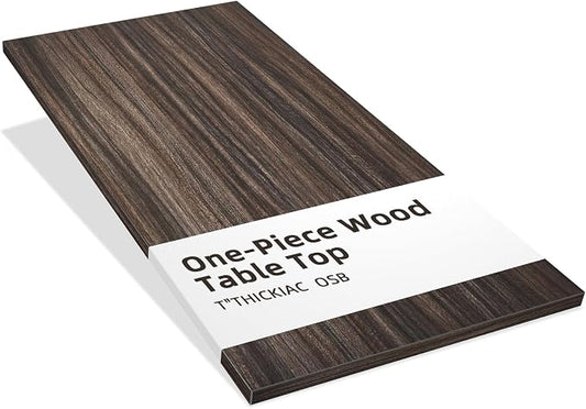 Universal 48 x 30 One-Piece Solid Wood Table Top, 1" Thick Desktop for Stand Up Height Adjustable Desk Frames, Home Office Tabletop, Countertop DIY