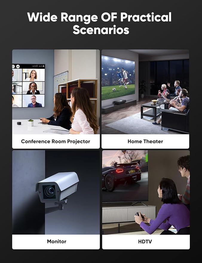 10K 8K HDMI 2.1 Cable 2-Pack 6.6FT, Highwings Certified 48Gbps Ultra High Speed Slim HDMI Cord,Support 4K@120Hz 8K@60Hz, HDCP 2.2&2.3,eARC, Dynamic HDR,DTS:X, Compatible with PS5/Blu-ray/HDTV/Roku TV