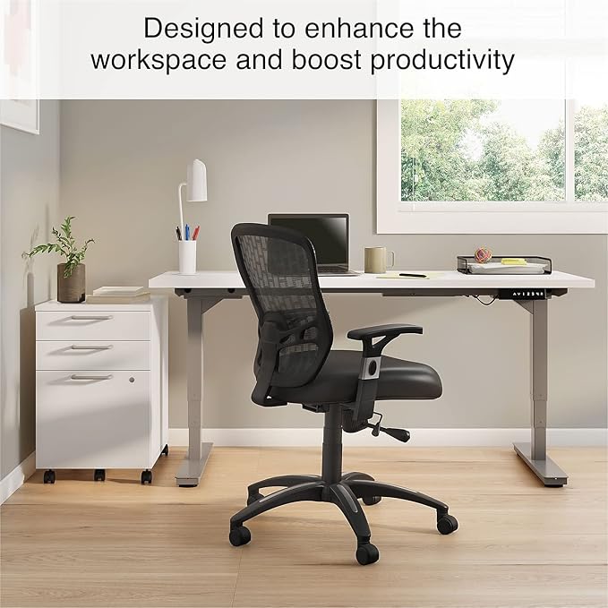 STAPLES Ergonomic Task Chair, Mesh, Black