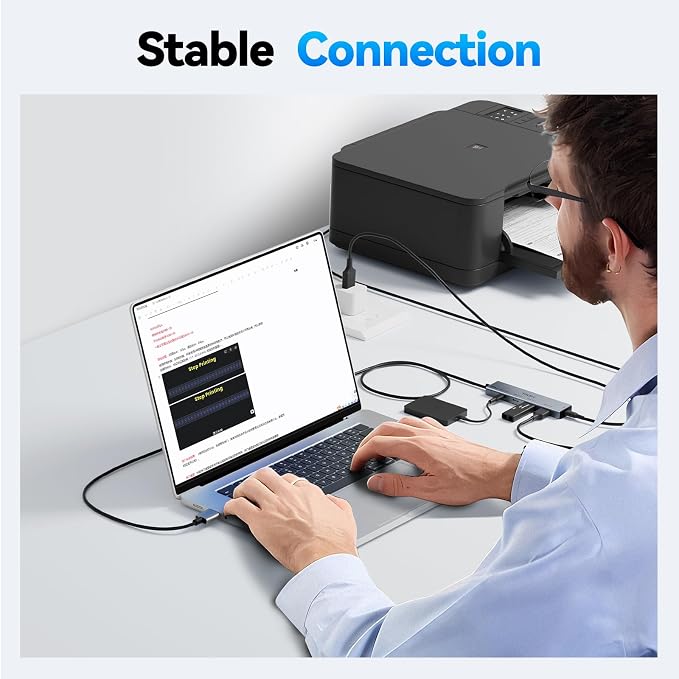 USB HUB 3.2, TSUPY USB 3.0 HUB 10Gbps USB 3.2 Gen 2 USB HUB with 4 Multi USB Ports, 4FT Extended Cable HUB for MacBook Air/Pro,Laptop,PC and More