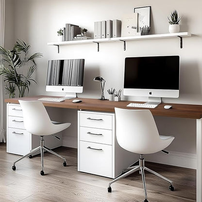 Kaboon Universal Table Top 59.1x20 inches, Solid One-Piece Desktop for Sit Stand Desk, Double Desks, L Desk DIY,Wood Countertop Home or Commercial Use,1 inch Thick, Dark Walnut