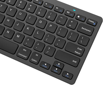 Arteck Ultra-Slim Bluetooth Keyboard Compatible with iPad 10.2-inch/iPad Air/iPad 9.7-inch/iPad Pro/iPad mini, iPhone and Other Bluetooth Enabled Devices Including iOS, Android, Windows, Black