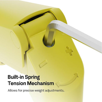Pixio PS1D Wave Yellow Dual Monitor Arm Stand Desk Mount - Fits up to 32 inches Monitors and up to 19.8lbs. VESA Compatibility and Integrated Cable Management