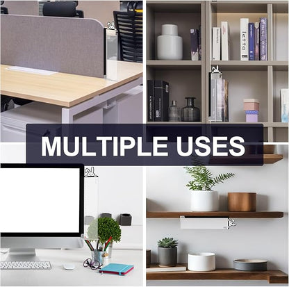 Office Desk Accessories 2pcs Computer Monitor Memo Board - Transparent Computer Side Panel Memo Creative Monitor Side Panel with Phone Holder Suitable for Office Home Desktop (with Grease Pencil)
