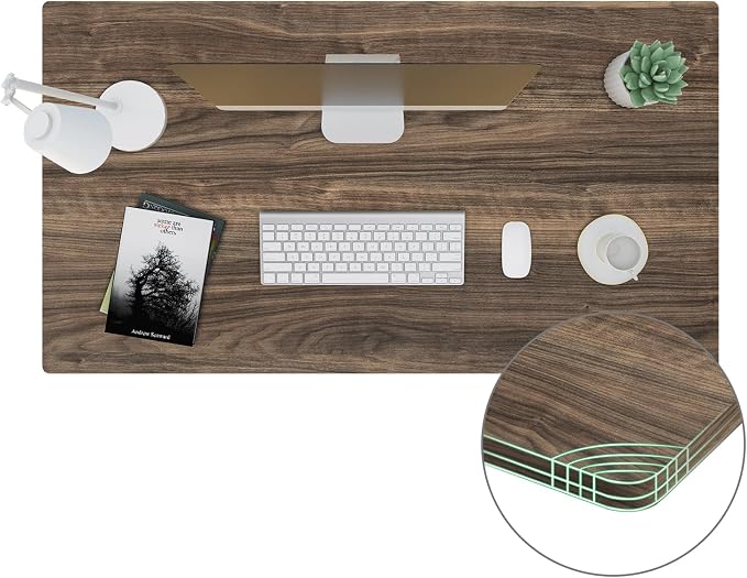 SANODESK Whole-Piece Particle Board Table Top for Standing Desk and Home Office Desk DIY, 48x24x1 Inch Walnut Veneers Desk Top