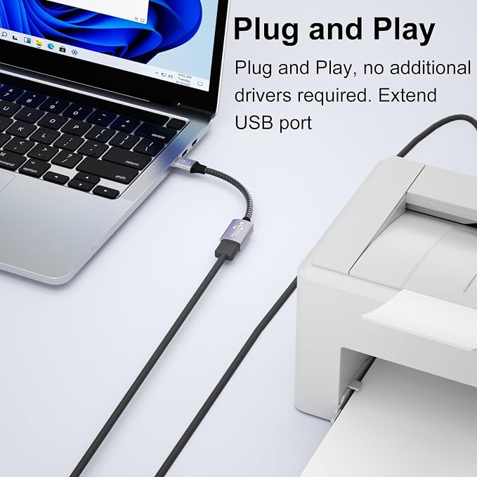 USB 3.0 Extension Cable 0.65ft,5Gbps USB extension Cable,A to A usb extension Cable for USB sticks,card readers,keyboards,printers,scanners,cameras,mice,headsets,usb hubs,printers,webcams,PS5/4