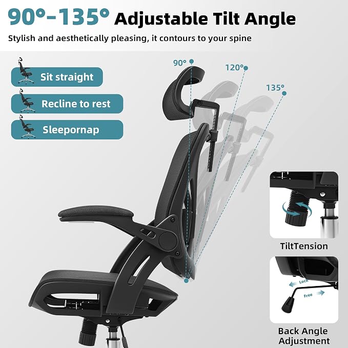 Home Executive Office Desk Chairs Gaming Chairs for Adults Ergonomic Chair Desk Chair Computer Chair for Bedroom Comfortable Office Chair