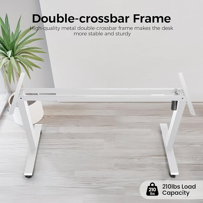 Adjustable Standing Desk, 63'' x 24'' Electric Height Adjustable Desk, Ergonomic Home Office Stand up Desk with Wheels, Outlets and Splice Board,2 USB Ports,3 Power Outlets,4 Caster(Oak)