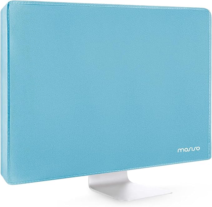 MOSISO Monitor Dust Cover 26, 27, 28, 29 inch Anti-Static Dustproof LCD/LED/HD Panel Case Computer Screen Protective Sleeve Compatible with iMac 27 inch, 26-29 inch PC, Desktop and TV, Sky Blue