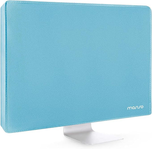 MOSISO Monitor Dust Cover 26, 27, 28, 29 inch Anti-Static Dustproof LCD/LED/HD Panel Case Computer Screen Protective Sleeve Compatible with iMac 27 inch, 26-29 inch PC, Desktop and TV, Sky Blue
