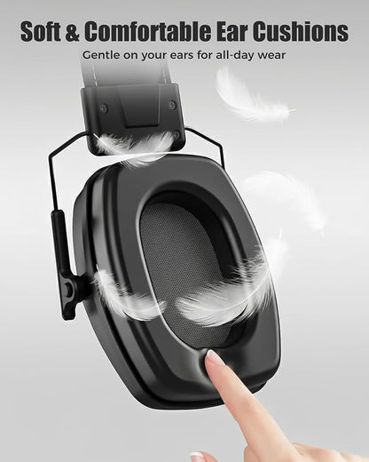 ProCase Noise Reduction Ear Muffs SNR 29dB, Hearing Protection Headphones for Adults, Adjustable Soundproof Ear Defenders