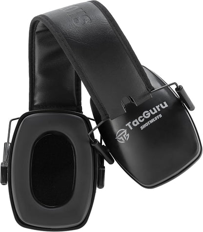 SHOTMUFFS A Lite – Passive Shooting Ear Protection Earmuffs | NRR 25dB, Memory foam ear cushion, Padded headband, Compact folding design, Ergonomic design, Comfortable