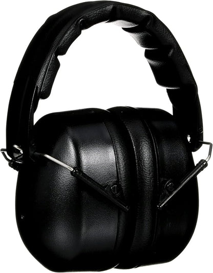 3M Folding Earmuff, Noise Reduction Rating (NRR) 25 dB, Adjustable Ear Muffs, Padded Headband For Comfort, Flexible & Adjustable Headband, Black, One Size Fits Most (90563H1-DC) (Pack of 5)