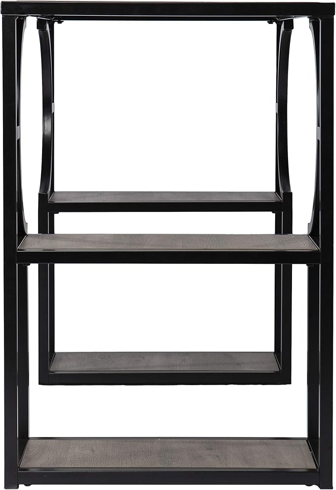 SEI Furniture - Tyberton Writing Desk with Storage - Transitional Design, Natural Iron and Wood - Ideal for Home Office, Bedroom (HO1119037)