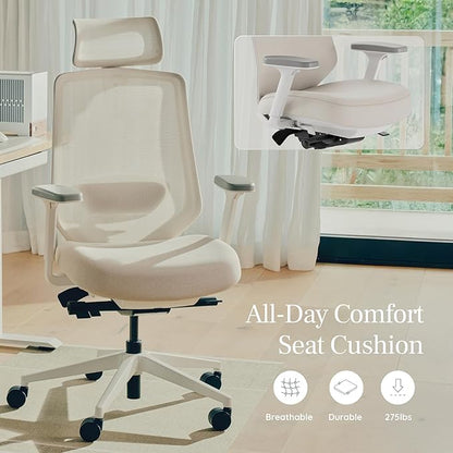 Branch Ergonomic Chair Pro - Mesh Office Chair with 14 Points of Adjustment - Height, Depth & Tilt Adjustable - 5D Armrests - Forward Tilt, Smooth Recline, and Lumbar Support - Everglade