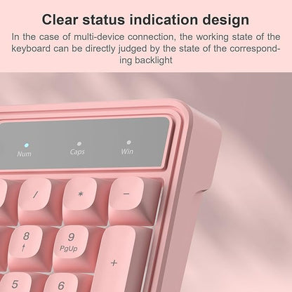 Pink Creamy Keyboard and Mouse Combo,MageGee GK980 Wired RGB Backlit Keyboard and Pink Gaming Mouse Combo,PC Keyboard and Adjustable Sensitivity Mouse for PC/loptop/MAC
