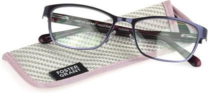 Foster Grant womens Tierney Multifocus Reading Glasses Cat-Eye Reading Glasses