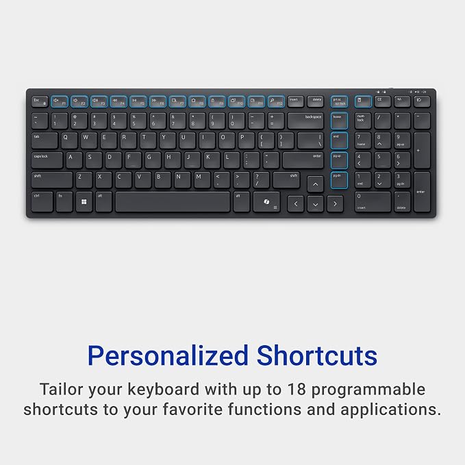 Dell KM555 Pro Compact Silent Keyboard and Mouse, Black