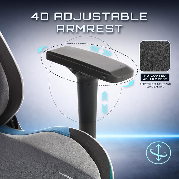 TTRACING Jujutsu Kaisen Toji Gaming Chair with 440lb Capacity | Durable PU leather & steel base, ideal for home office or study. Features 4D armrests and 155° recline to relieve fatigue.