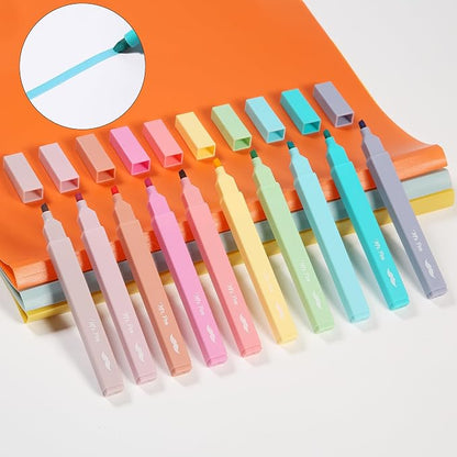Mr. Pen- Aesthetic Highlighters No Bleed, 10 Pack, Pastel Colors | Chisel Tip, Cute Highlighters Assorted Colors for Journaling, Highlighting, Underlining, Fast Dry, Back to School Supplies
