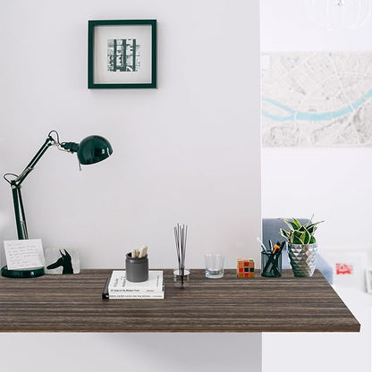 Kaboon Universal Tabletop 45"x20", Solid One-Piece Melamine Table Top, L-Desk Floating Desk DIY, Home and Office, Eucalyptus