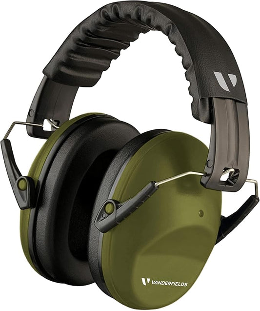 Vanderfields - Hearing Protection Ear Muffs - Over 31 dB (2K Hz) Broad Noise Cancelling Sound Reduction - Adults & Teens