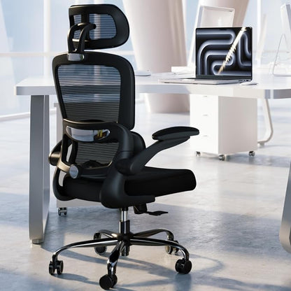 TRALT Office Chair Ergonomic Desk Chair, 330 LBS Home Mesh Office Desk Chairs with Wheels, Comfortable Gaming Chairs Pack of 2