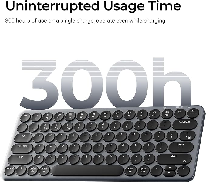 Keychron B3 Pro 75% Ultra-Slim Wireless Keyboard, 2.4GHz, Bluetooth 5.2 / Wired USB Connection, Portable Silent White Bluetooth Keyboard for Mac Windows Linux Tablet Phone