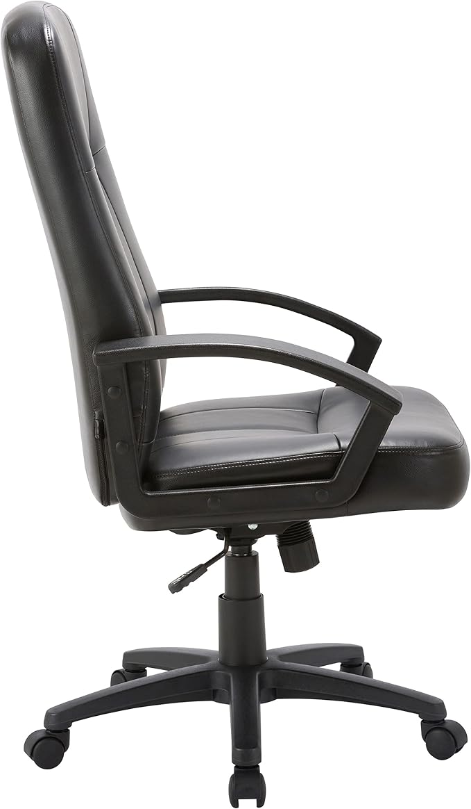 Lorell Chadwick Executive Leather Black High-Back Chair